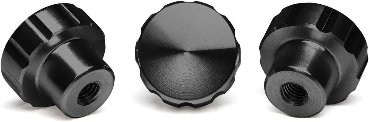 WeatherTech 3-Pack of Solid Billet Aluminum Knobs for CupFone - Black