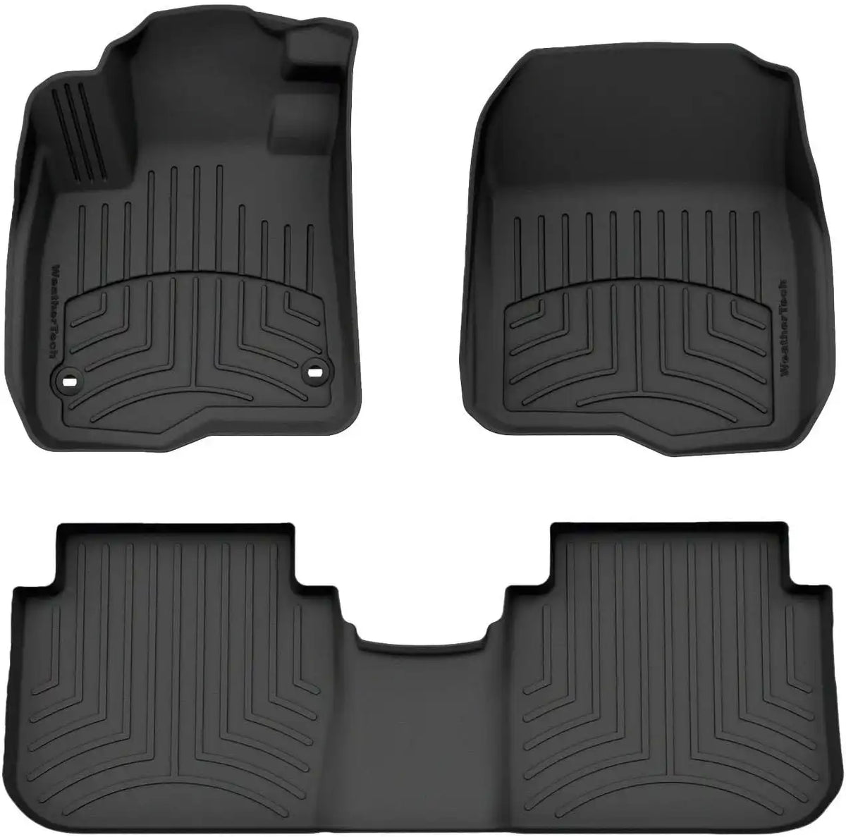WeatherTech FloorLiner HP Custom Fit Floor Mats for Honda CR-V Hybrid - 1st & 2nd Row (441780-1-2IM), Black