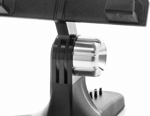 WeatherTech TabletHolder with Silver Billet Knobs - Tablet Holder for Desktop, Tabletop or Kitchen Counter Top Non Slip Multi Surface Holder
