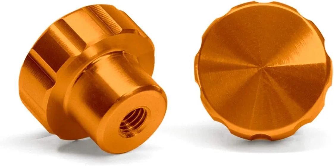 WeatherTech 2-Pack of Solid Billet Aluminum Knobs for CupFone - Orange