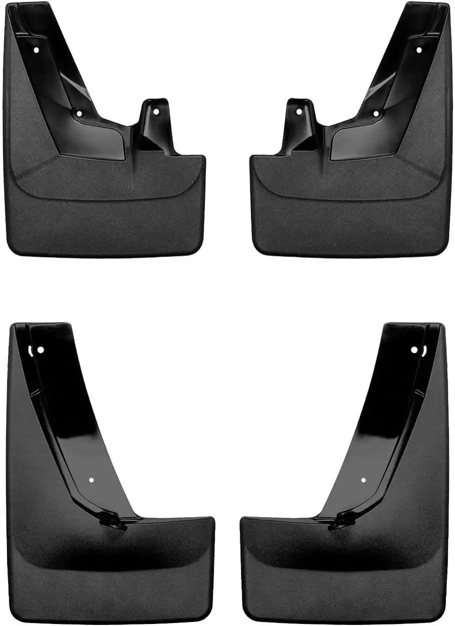 WeatherTech Custom No Drill Splash Guard MudFlaps for GMC Yukon, Suburban, Yukon XL - Front & Rear Set (110125-120125), Black