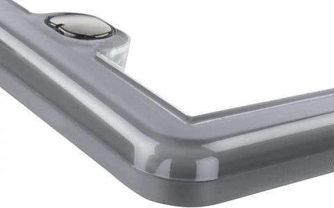 WeatherTech ClearFrame License Plate Frame, Beluga Grey
