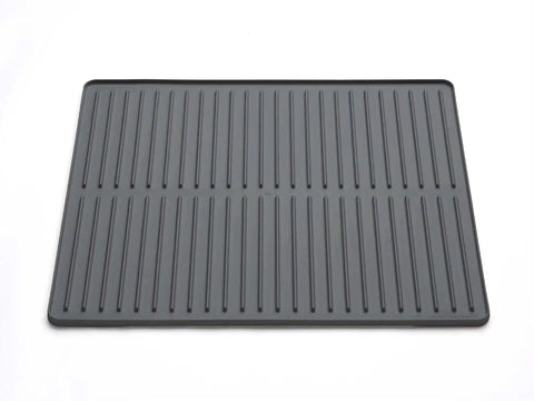 WeatherTech DishMat Contain - 16" x 18" Drip Dry Hand-Washed Dish Drying Mat, Slate, Rubber