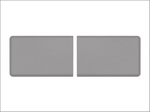 WeatherTech ComfortMat Connect Cushioned Non-Slip Waterproof Anti-Fatigue Mat 24" x 36" End Mats, Carbon Fiber, Grey