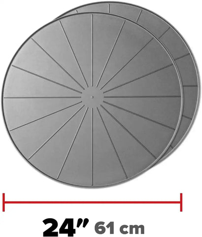 WeatherTech 24" Project Mats/Coasters - Contain Projects and Their Messes (8A24CST2PKGR) - Grey (2-Pack)