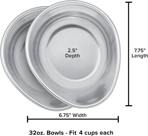WeatherTech Extra Single Bowl - 32 oz, Stainless Steel (81BOWL32)