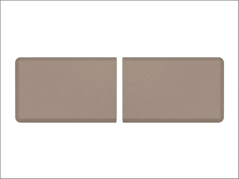 WeatherTech ComfortMat Connect Cushioned Non-Slip Waterproof Anti-Fatigue Mat 24" x 36" End Mats, Carbon Fiber, Tan