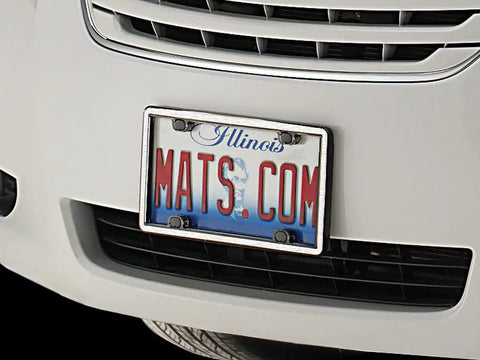 WeatherTech ClearFrame License Plate Frame, Beluga Grey