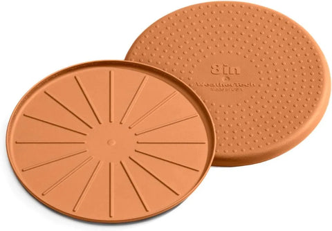 WeatherTech 8" Coasters for Home Surfaces, Anti-Skid, No-Slip knibs - Set of 4, Terra Cotta - (8A8CSTTC)