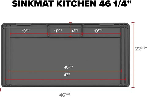 WeatherTech Sink Mat - Waterproof Under Sink Liner Mat for Kitchen Bathroom – 46” x 22” Inches - Durable, Flexible Tray – Home Undersink Organizer Must Haves, Tan, Made from Plastic