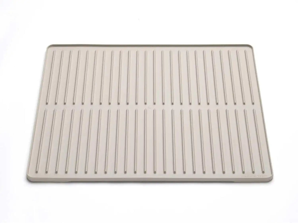 WeatherTech DishMat Contain - 16" x 18" Drip Dry Hand-Washed Dish Drying Mat, Sand