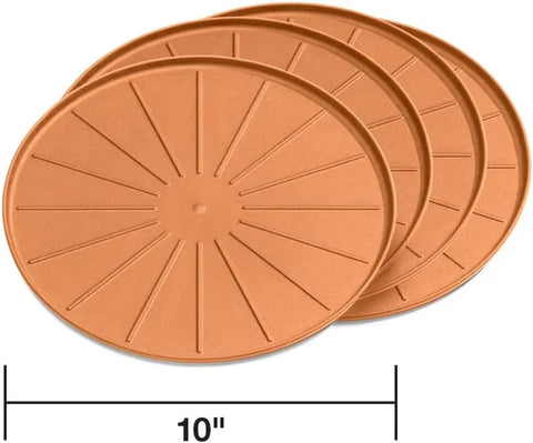 WeatherTech 10" Coasters for Home Surfaces, Anti-Skid, No-Slip knibs - Set of 4, Terra Cotta - (8A10CSTTC)