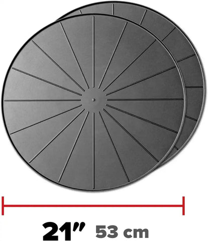 WeatherTech 21" Project Mats/Coasters - Contain Projects and Their Messes (8A21CST2PKBK) - Black (2-Pack)