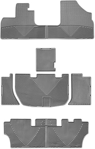 WeatherTech All-Weather Floor Mats for Honda Odyssey Full Set (W48GRW159GRW160), Grey