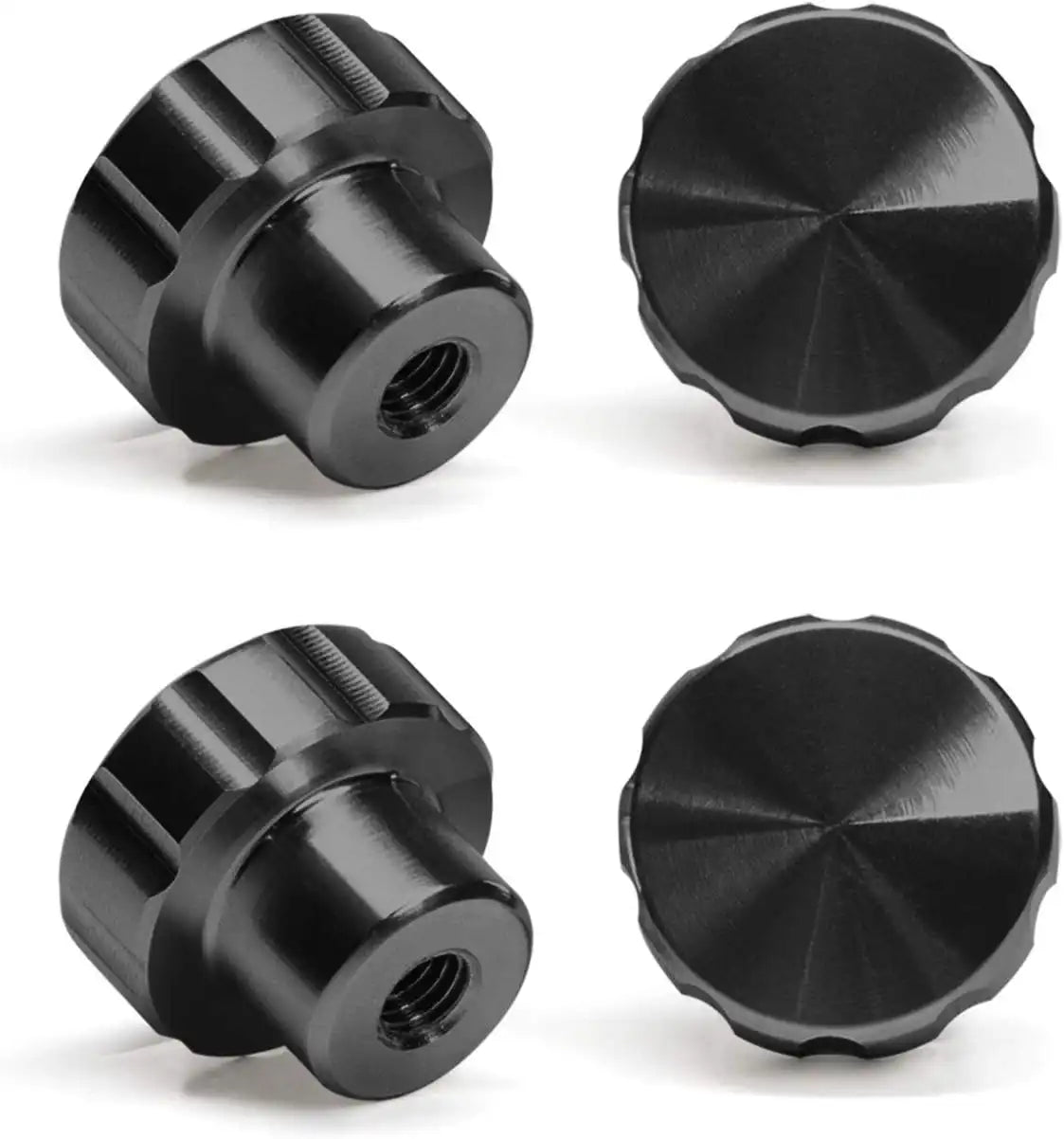 WeatherTech 4-Pack of Solid Billet Aluminum Knobs for CupFone - Black