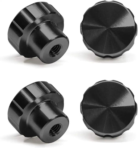 WeatherTech 4-Pack of Solid Billet Aluminum Knobs for CupFone - Black