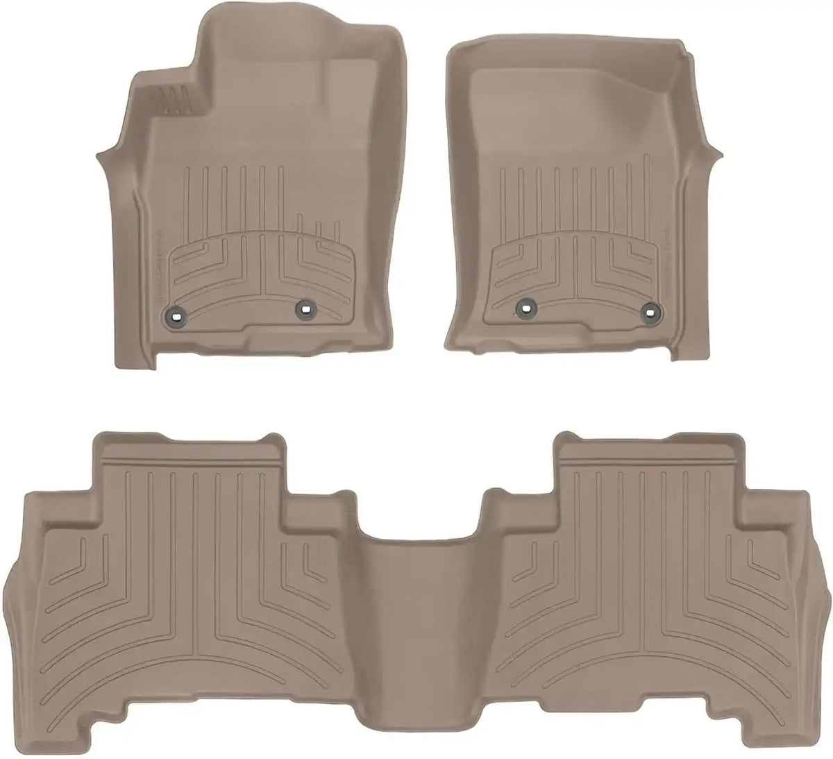 WeatherTech FloorLiner HP Custom Fit Floor Mats for Lexus GX, 4Runner 1st & 2nd Row (454931IM-452862IM), Tan