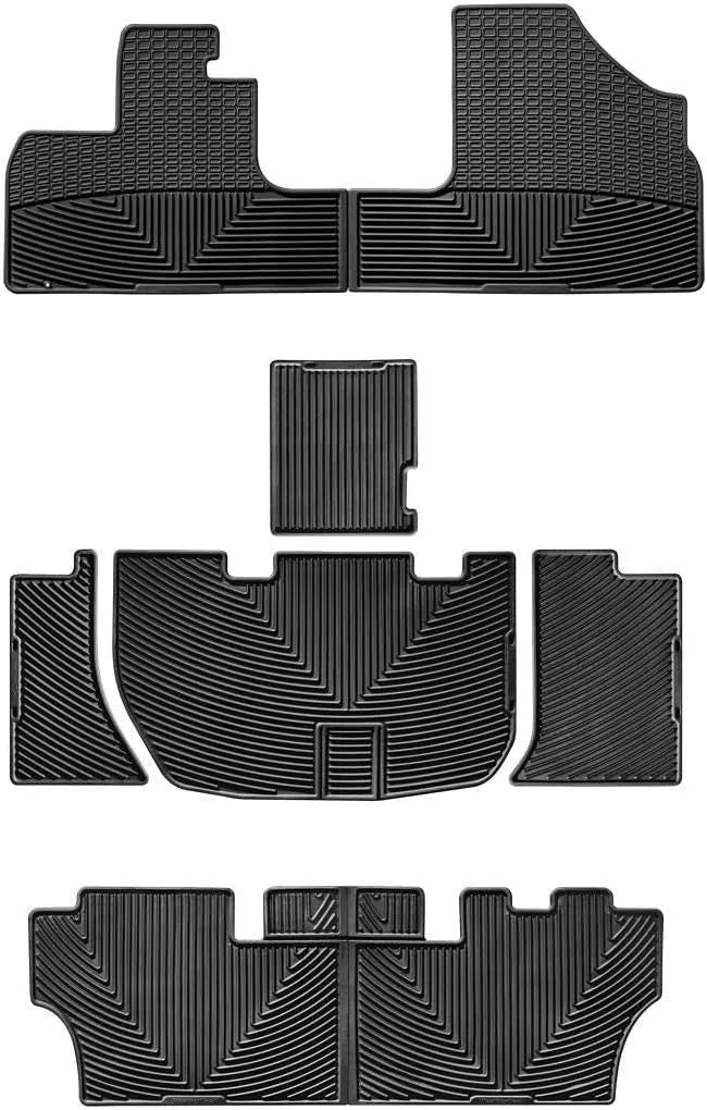 WeatherTech All-Weather Floor Mats for Honda Odyssey Full Set (W48-W159-W160), Black