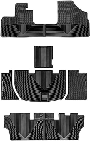 WeatherTech All-Weather Floor Mats for Honda Odyssey Full Set (W48-W159-W160), Black