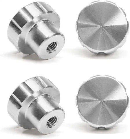 WeatherTech 4-Pack of Solid Billet Aluminum Knobs for CupFone - Silver