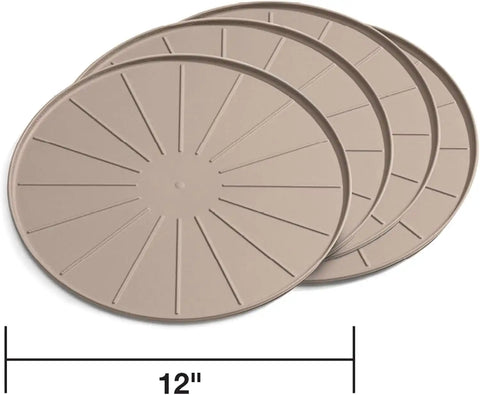 WeatherTech 12" Coasters for Home Surfaces, Anti-Skid, No-Slip knibs - Set of 4, Tan - (8A12CSTTN)