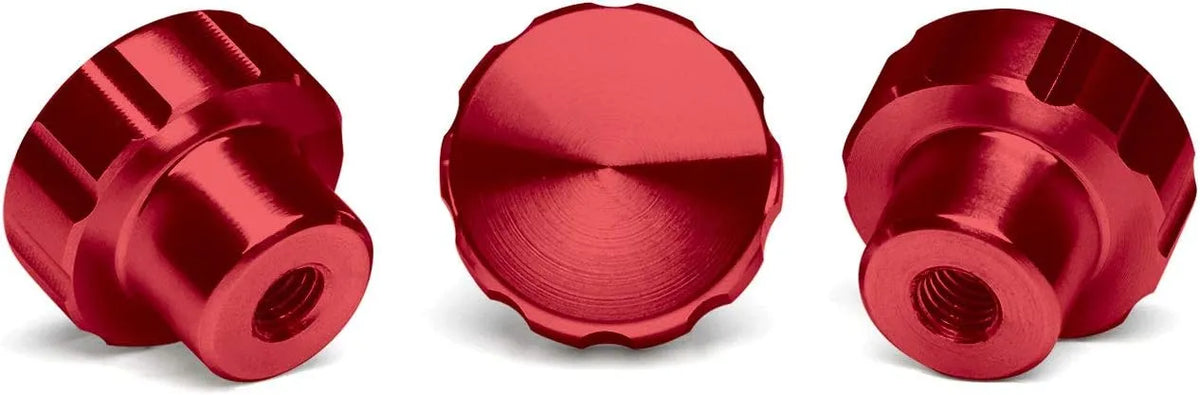 WeatherTech 3-Pack of Solid Billet Aluminum Knobs for CupFone - Red