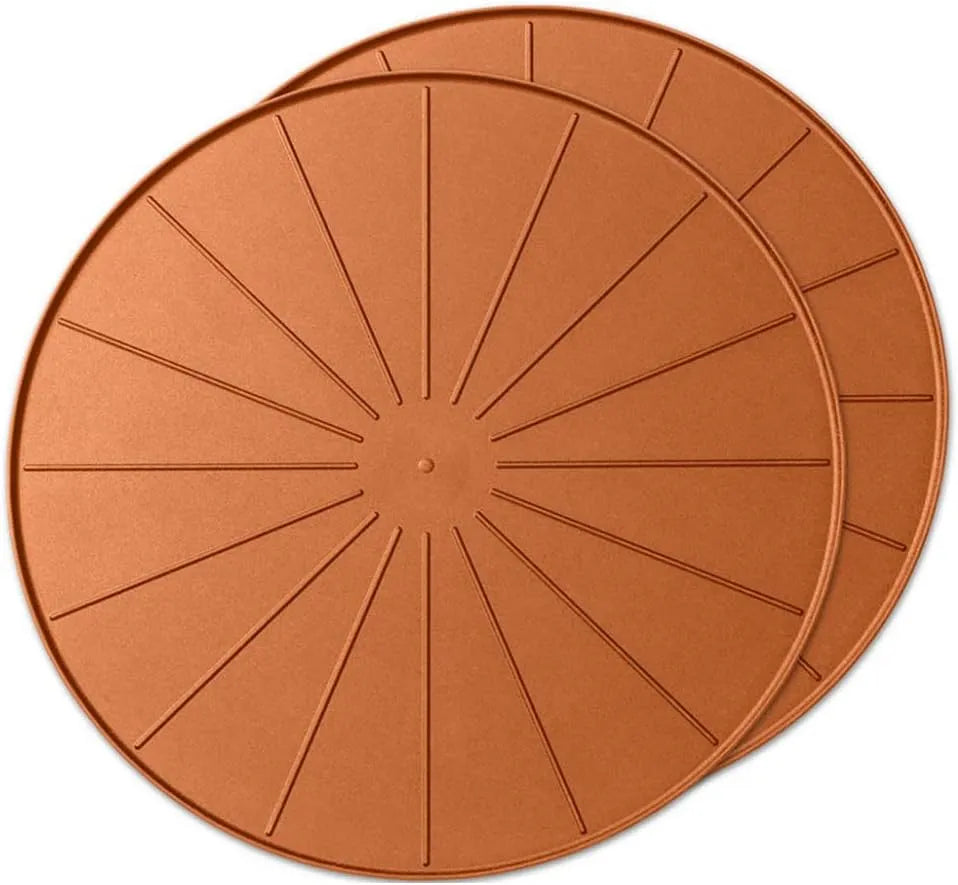 WeatherTech 18" Plant Mats/Coasters - for Floor Protection from planter spills, leaks and soil (8A18CST2PKTC)- Terra Cotta (2-Pack)