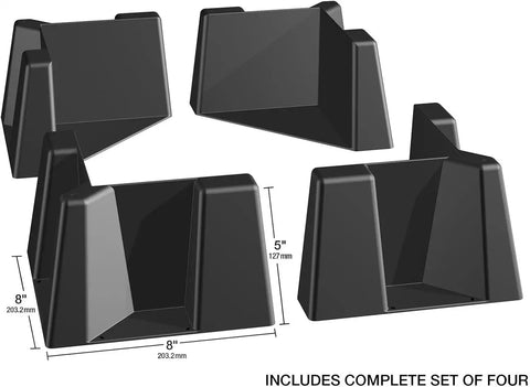 WeatherTech CargoTech – Automotive Trunk Organizer, Trunk Divider, Cargo Containment System for Car, SUV Trunk | Anti-skid textured finish keeps cargo from shifting, each piece 8 x 8 x 5 in, fits cars and SUVs, Made in the USA