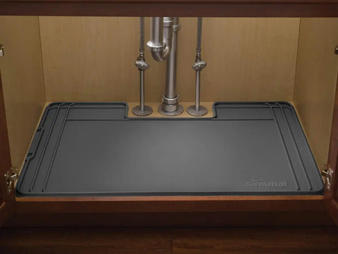 WeatherTech SinkMat – Waterproof Under Sink Liner Mat for Kitchen Bathroom – 46” x 22” Inches - Durable, Flexible Tray – Home undersink Organizer Must Haves, Black