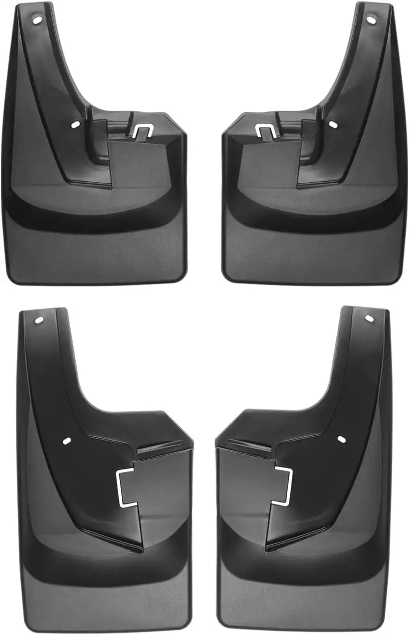 WeatherTech Custom No Drill Splash Guard MudFlaps for RAM Ram 2500/3500, Ram Truck 2500/3500 - Front & Rear Set (110108-120108), Black