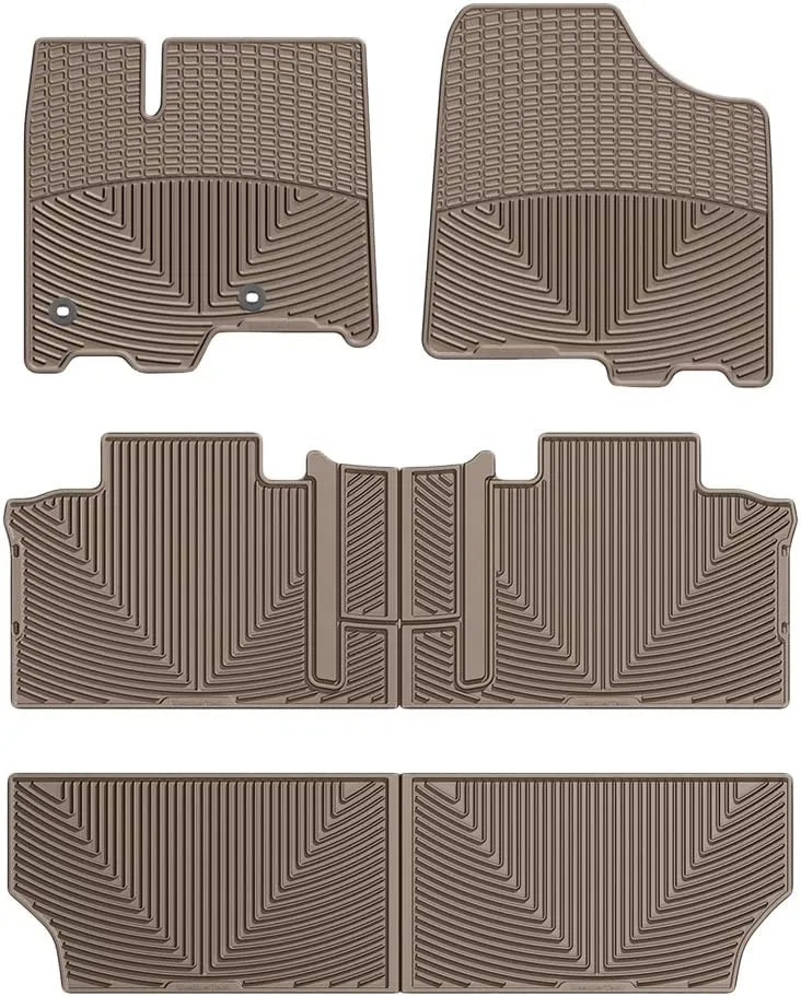 WeatherTech All-Weather Floor Mats for Toyota Sienna Full Set (WTCT292244245), Tan