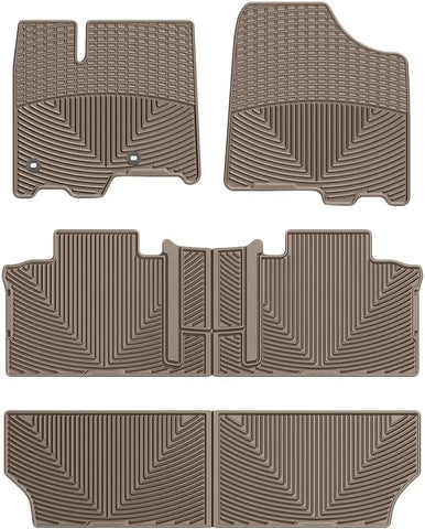 WeatherTech All-Weather Floor Mats for Toyota Sienna Full Set (WTCT292244245), Tan
