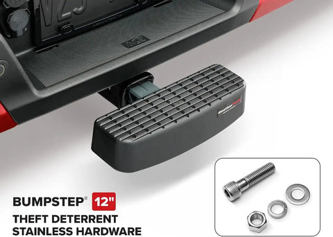 WeatherTech BumpStep 12" - Hitch Mounted Step and Bumper Protection for 2" Receiver with Theft Deterrent Hardware