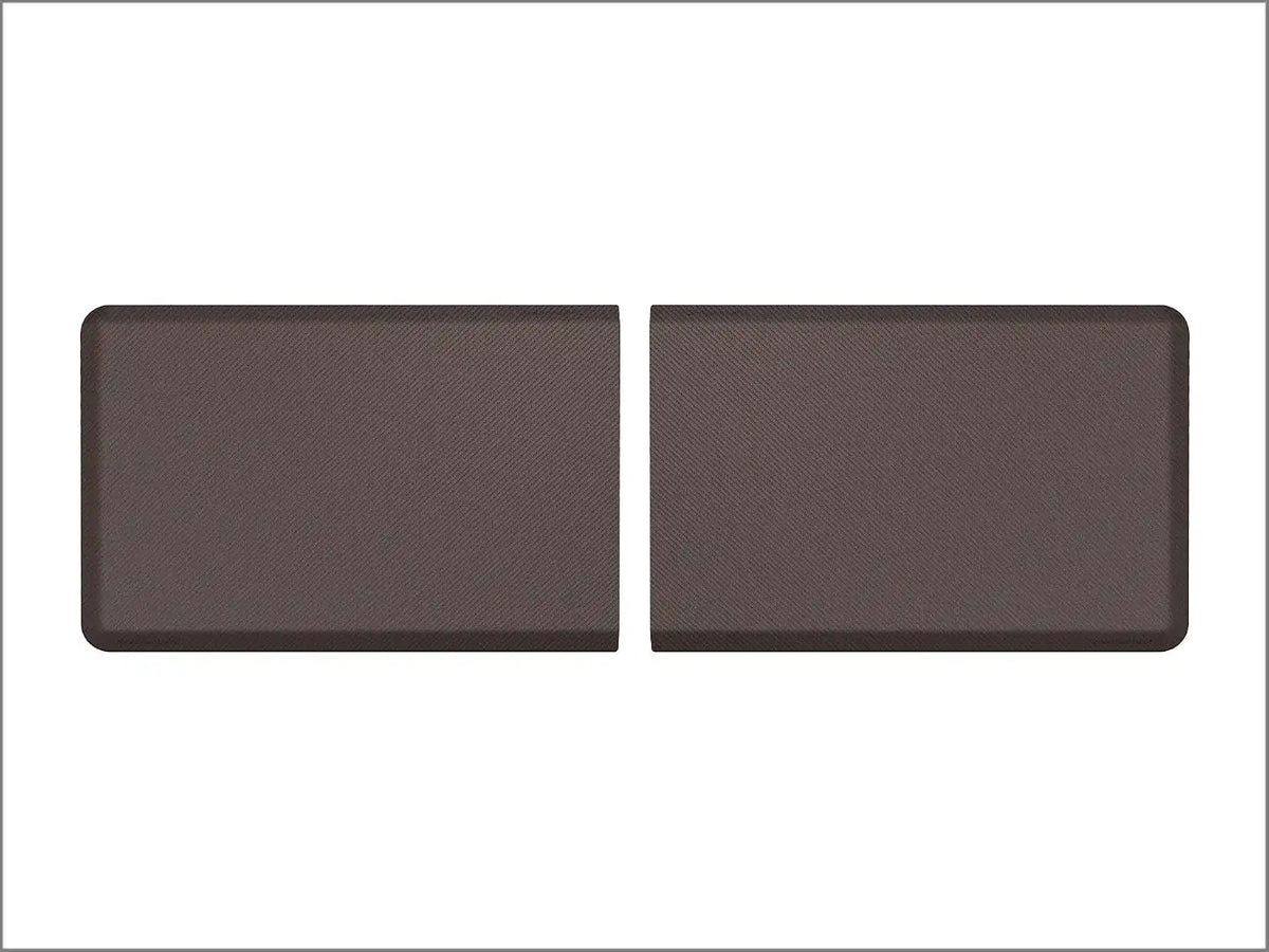 WeatherTech ComfortMat Connect Cushioned Non-Slip Waterproof Anti-Fatigue Mat 24" x 36" End Mats, Carbon Fiber, Cocoa