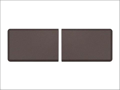 WeatherTech ComfortMat Connect Cushioned Non-Slip Waterproof Anti-Fatigue Mat 24" x 36" End Mats, Carbon Fiber, Cocoa