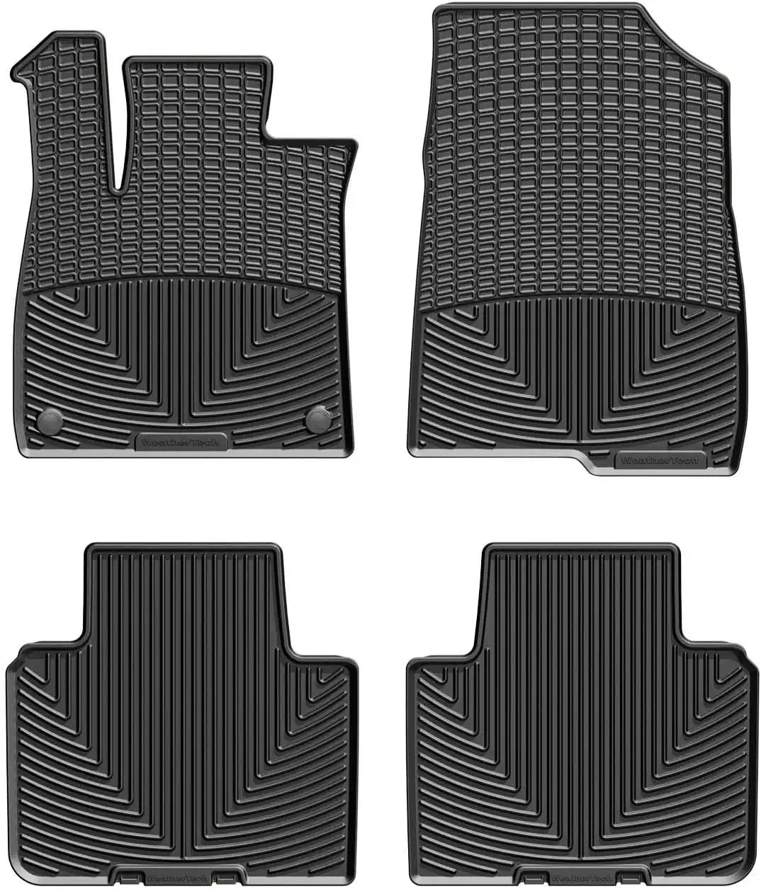 WeatherTech All-Weather Floor Mats for Honda Accord, Accord Hybrid 1st & 2nd Row (W473-W474), Black