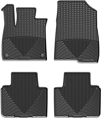 WeatherTech All-Weather Floor Mats for Honda Accord, Accord Hybrid 1st & 2nd Row (W473-W474), Black