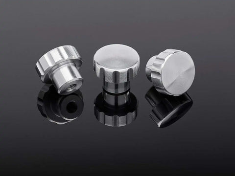 Weathertech 8ACFBK6 Silver Colored Billet Knobs
