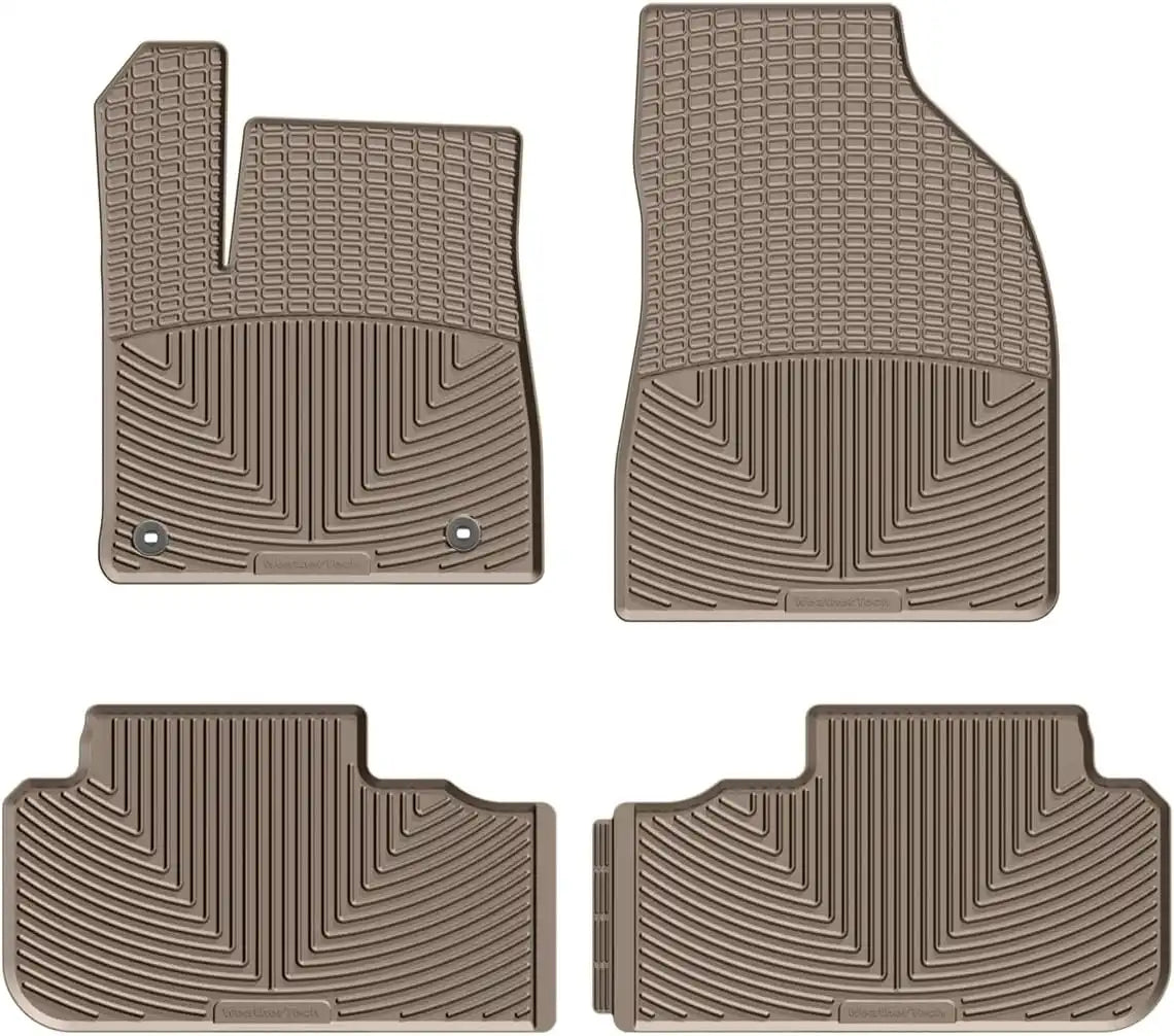 WeatherTech All-Weather Floor Mats for Toyota Highlander 1st & 2nd Row (W333TN-W334TN), Tan
