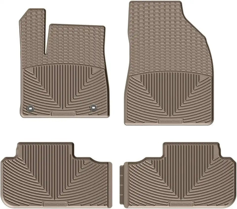 WeatherTech All-Weather Floor Mats for Toyota Highlander 1st & 2nd Row (W333TN-W334TN), Tan
