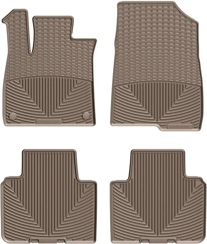 WeatherTech All-Weather Floor Mats for Honda Accord, Accord Hybrid 1st & 2nd Row (W473TN-W474TN), Tan
