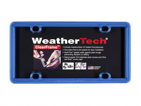 WeatherTech ClearFrame License Plate Frame, Baby Blue