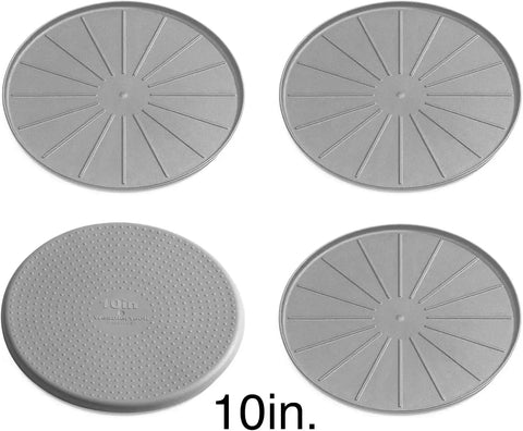 WeatherTech 10" Coasters for Home Surfaces, Anti-Skid, No-Slip knibs - Set of 4, Grey - (8A10CSTGR)