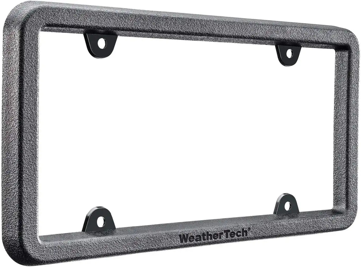 WeatherTech Billet Motorcycle License Plate Frame - Clear Bright Silver