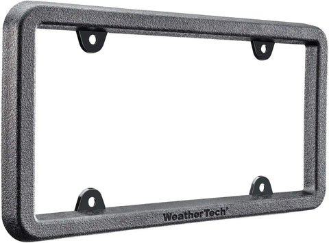 WeatherTech Billet Motorcycle License Plate Frame - Clear Bright Silver