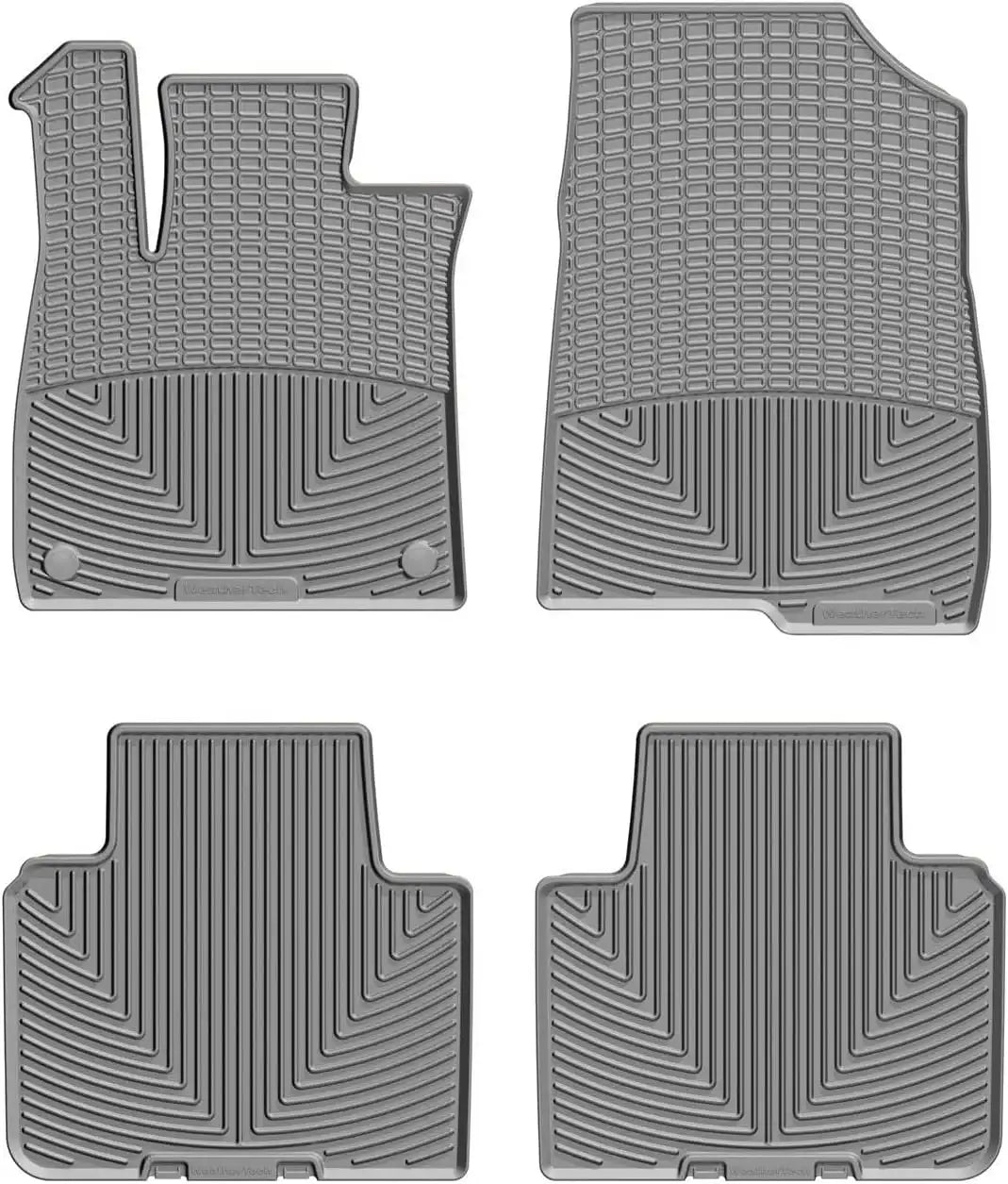 WeatherTech All-Weather Floor Mats for Honda Accord Hybrid, Accord 1st & 2nd Row (W473GR-W474GR), Grey