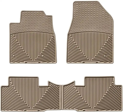 WeatherTech All-Weather Floor Mats for Honda Pilot 1st & 2nd Row (WTHT148152), Tan