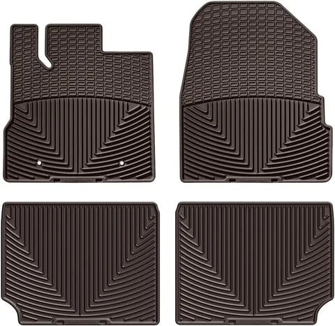 WeatherTech All-Weather Floor Mats for Chevrolet Equinox, Terrain 1st & 2nd Row (W165CO-W281CO), Cocoa