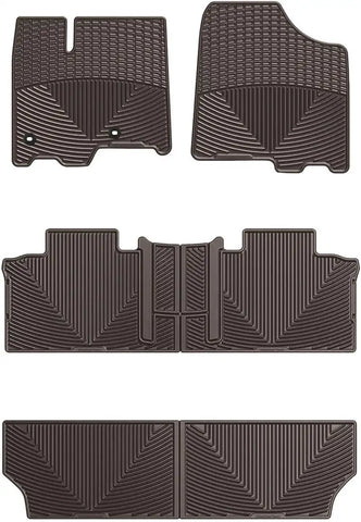 WeatherTech All-Weather Floor Mats for Toyota Sienna Full Set (WTCC292244245), Cocoa