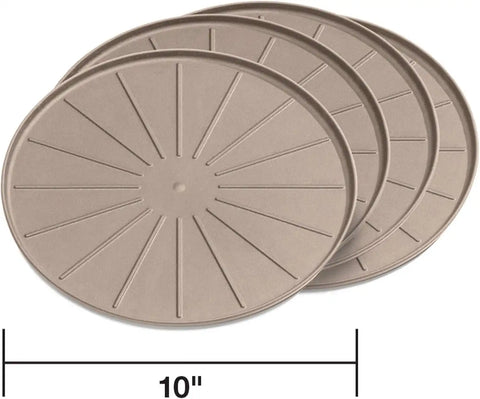 WeatherTech 10" Coasters for Home Surfaces, Anti-Skid, No-Slip knibs - Set of 4, Tan - (8A10CSTTN)